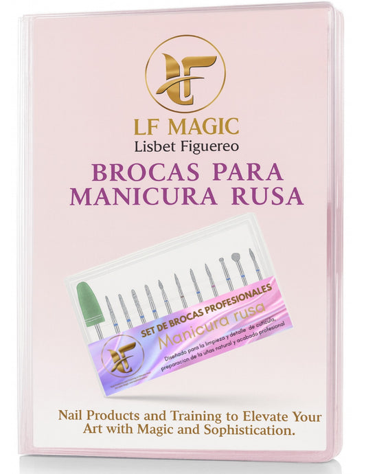 SET DE BROCAS PROFESIONALES (manicura rusa)